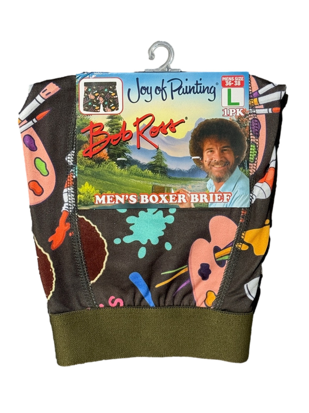 Mens Bob Ross Licensed Boxer Briefs - Size Large - NWT